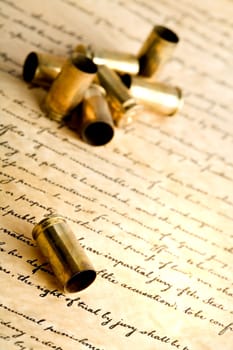 bullets on US constitution