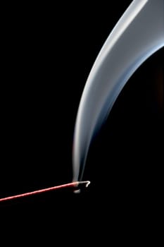 incense over black