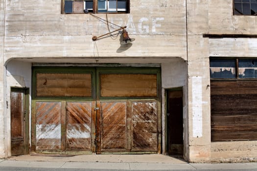 old abandoned garage