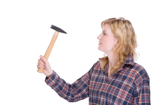 Woman with gavel