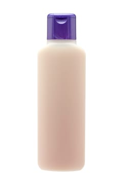 Plastic bottle with soap or shampoo