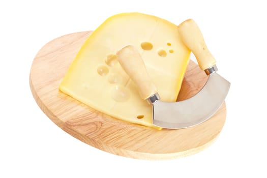 Cheese and knife