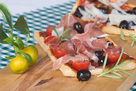 Pizza ham