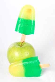 Ice cream and apple