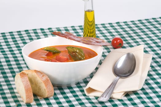 Tomato soup with basil