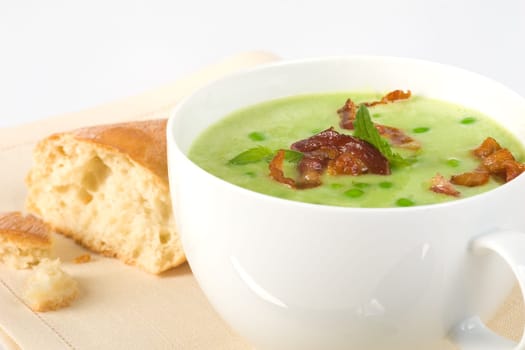Soup and bread