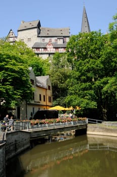Lahn,castle and cathedral in Limburg