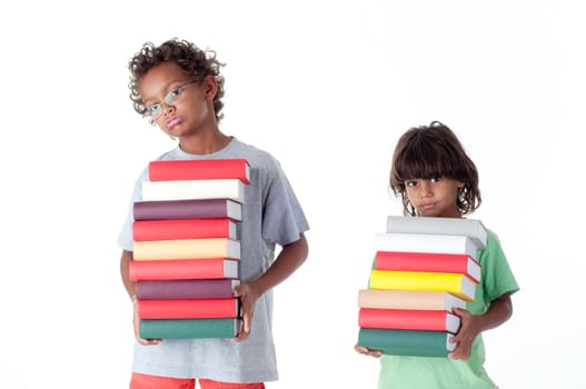 Boys with books