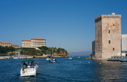 Harbour exit in Marseille