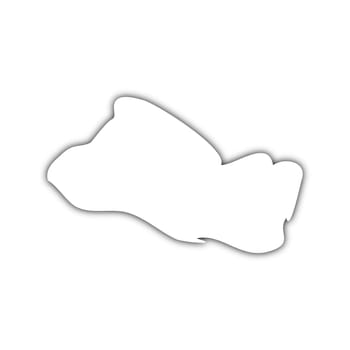 map of salvador with shadow