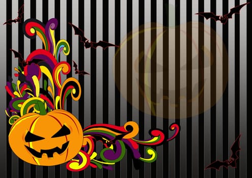 Halloween Retro Swirls