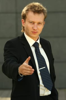 man giving hand