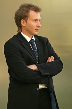 businessman looking away