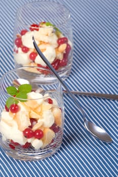Mascarpone with mint