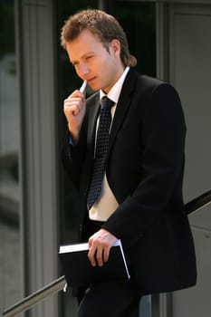 thinking businessman
