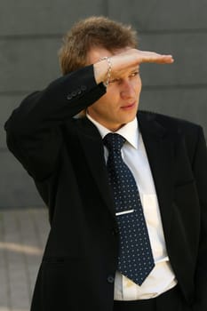 businessman looking away