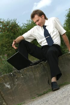 working outdoor