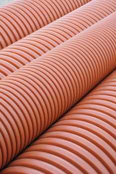 Plumbing tubes close-up