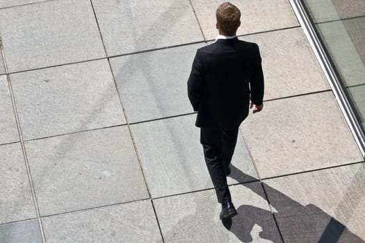 Corporate Man Walking