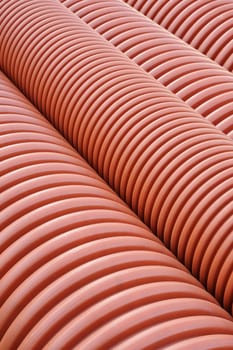 Plumbing tubes close-up