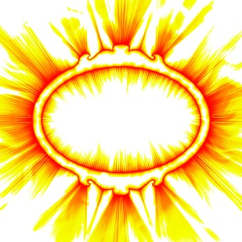 Abstract fiery frame