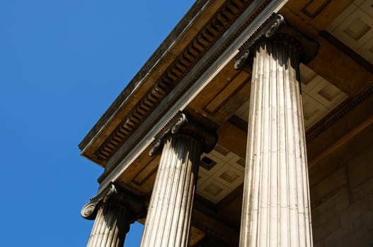 Columns with Ionic capital,London