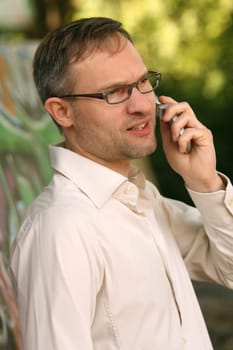 man on phone
