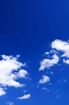 Blue sky with white clouds