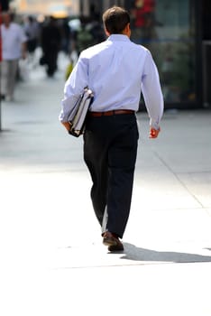 Businessman walking