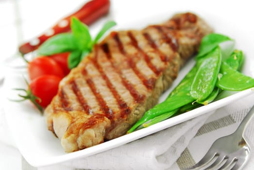 Grilled steak