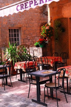 Restaurant patio