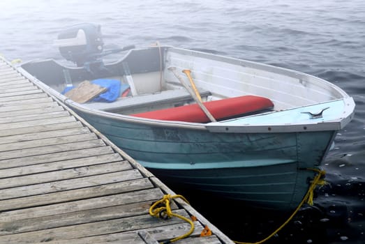 Boat in a fog