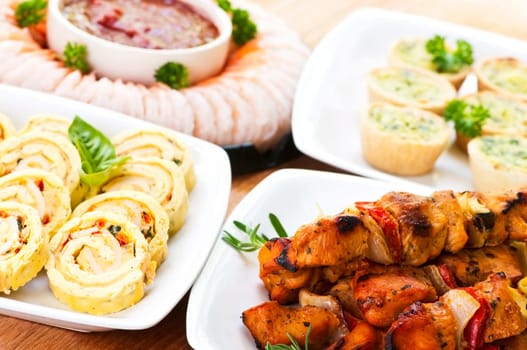 Assorted appetizers