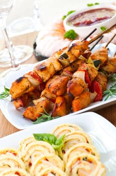 Assorted appetizers