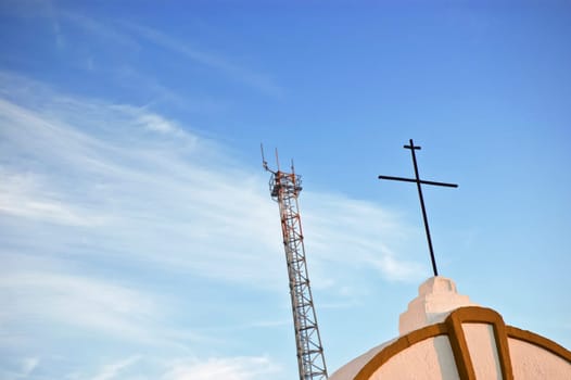 Cross and antenna
