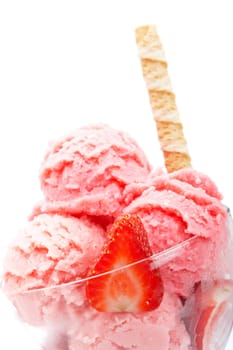 Strawberry ice cream