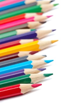 Assortment of coloured pencils