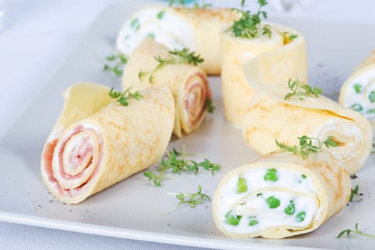 Assorted crepes