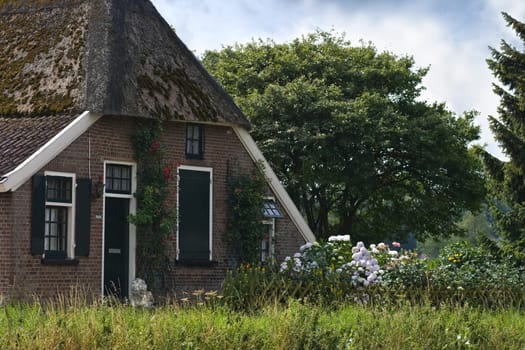 Old Dutch farm in  the country