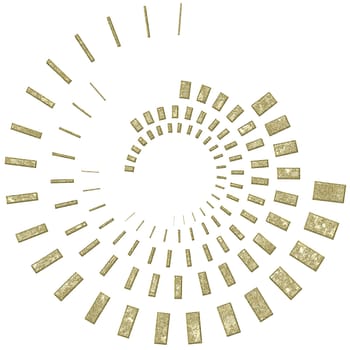 Design element - spiral gold-plated