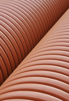 Plumbing tubes close-up