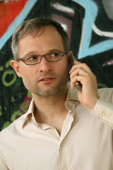 Man talking on the phone