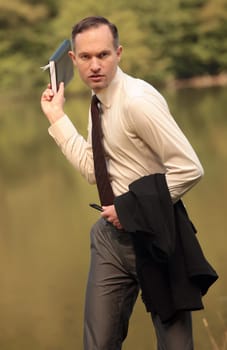 stressed businessman