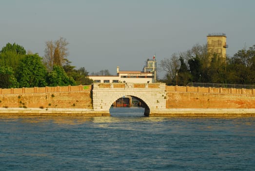 The waterway to the airport