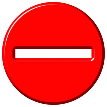 3D Negative Sign