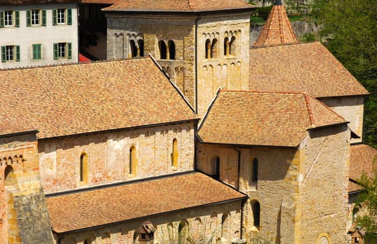 Church of Romainmotier,Switzerland