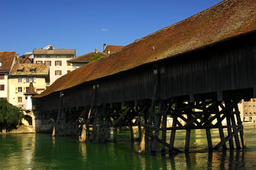 Holzrbücke in Olten,Switzerland