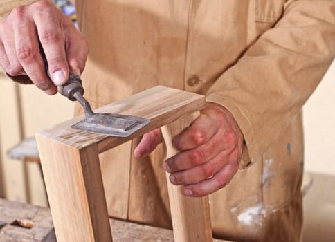 carpenter  and old tool