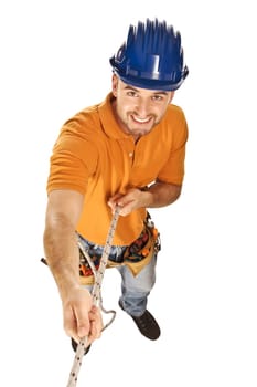 try hard at work