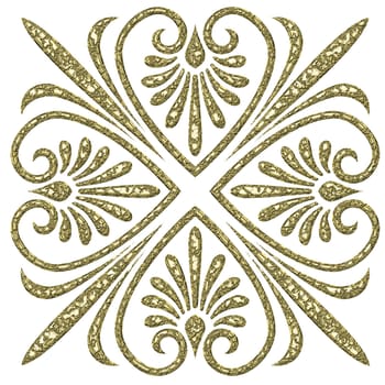 Design Element - Abstract - Gold Plated